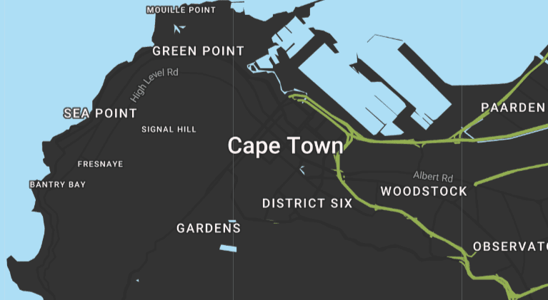 Map of Cape Town