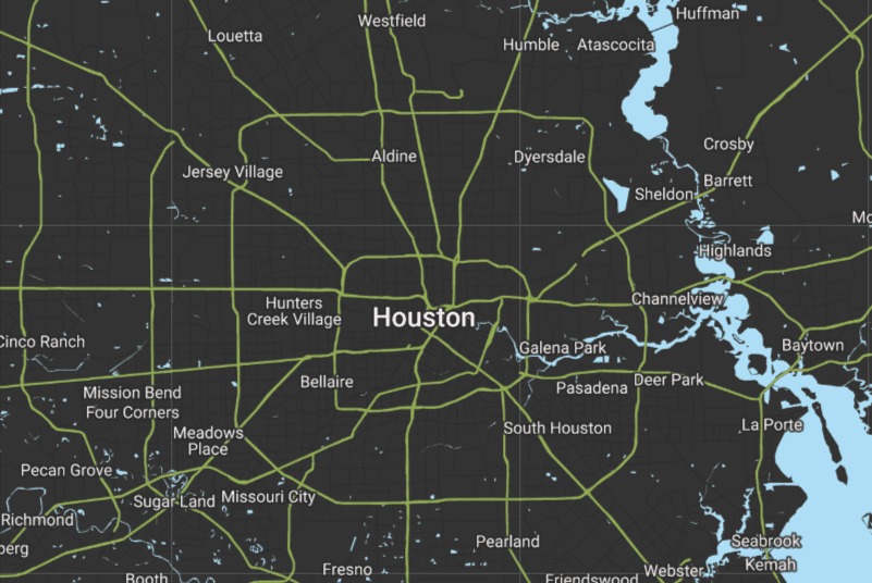 Map of Houston