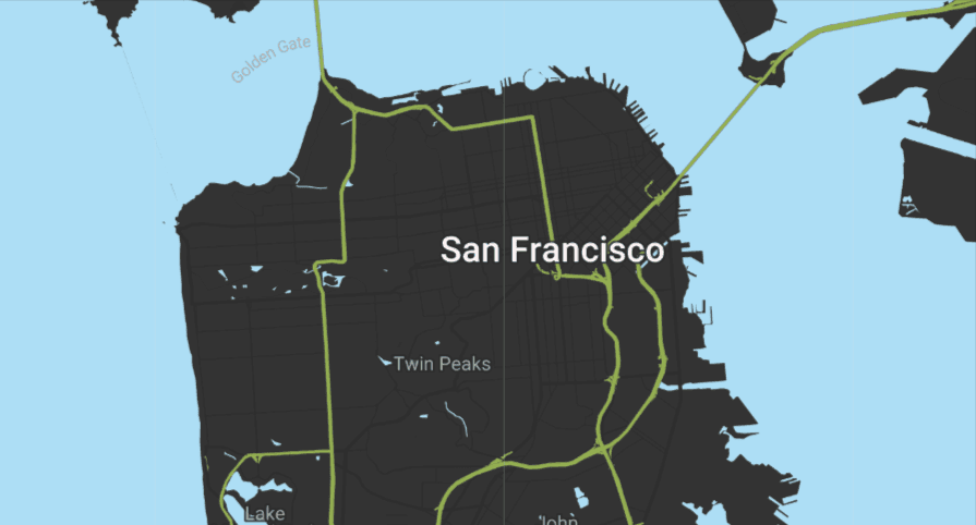 Map of Silicon Valley